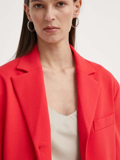 2NDDAY marynarka 2ND Harry - Attired Suiting kolor czerwony jednorzędowa gładka 2244115119