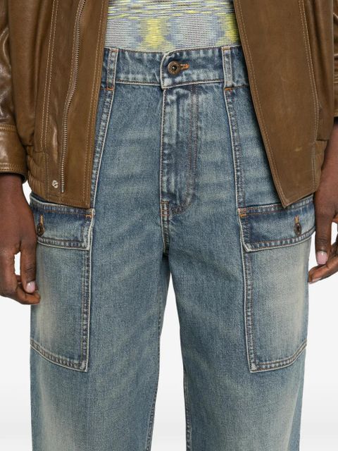Miu Miu multi-pocket jeans - Blue