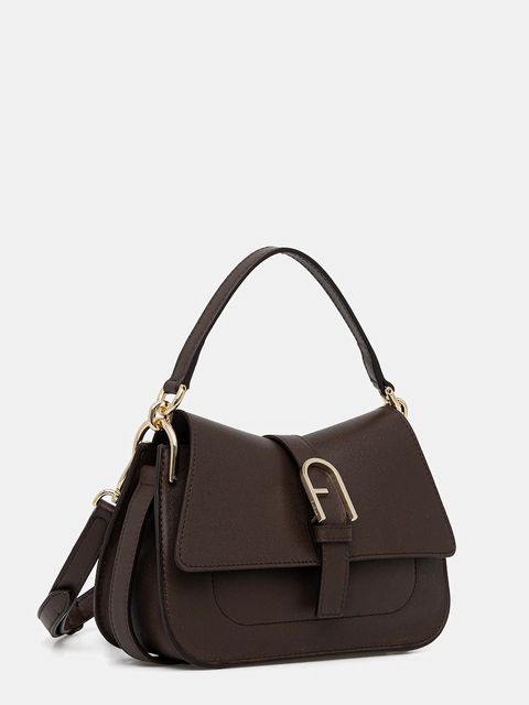 Furla torebka skórzana kolor brązowy WB01032.BX2045.4284S