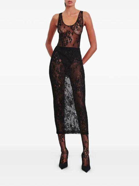 WARDROBE.NYC floral lace skirt - Black - zdjęcie produktu nr 2