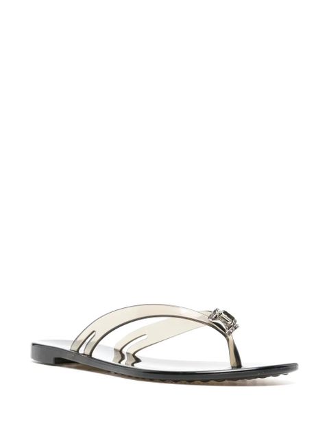 Casadei Jelly transparent flip flops - Black - zdjęcie produktu nr 2