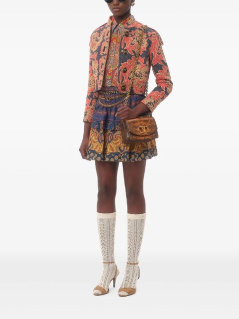 Valentino Garavani Apres L'Hiver jacquard caban jacket - Blue