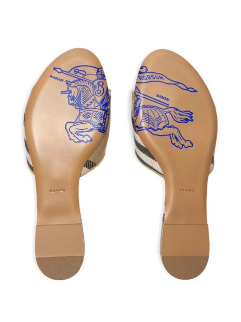 Burberry Sloane check-pattern sandals - Neutrals - zdjęcie produktu nr 2