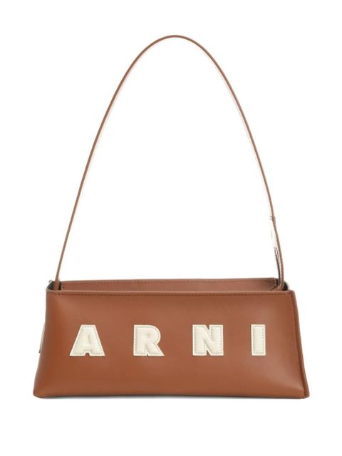 Marni leather shoulder bag - Brown - zdjęcie produktu nr 1