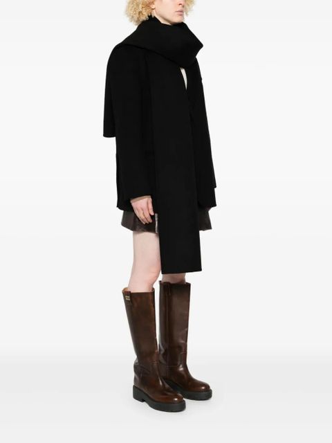 SANDRO wool coat - Black