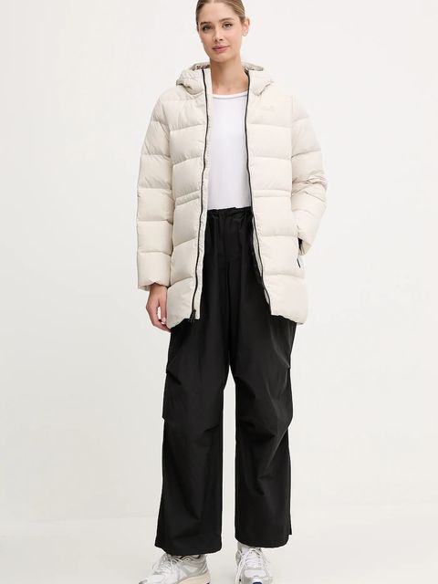 Jack Wolfskin kurtka puchowa FROZEN PALACE kolor beżowy zimowa A65096