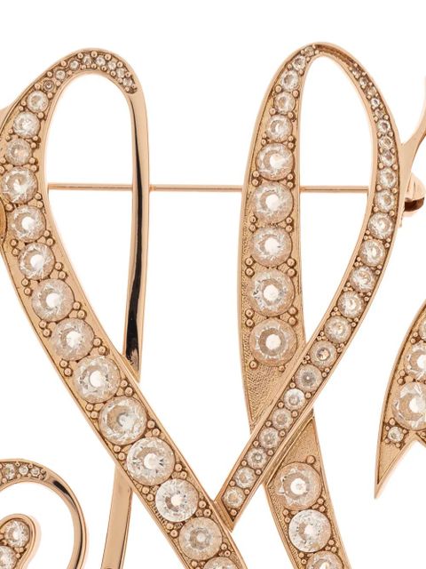 Max Mara letter embellished brooch - Gold