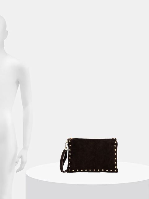 Answear.LAB torebka zamszowa kolor brązowy