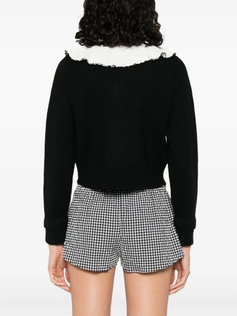 SANDRO two-tone cardigan - Black - zdjęcie produktu nr 2