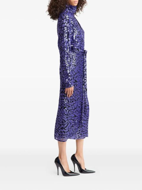 16Arlington Epole sequinned midi dress - Purple - zdjęcie produktu nr 2