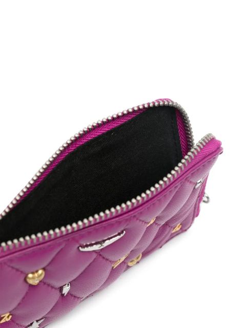 Zadig&Voltaire ZV Card lucky-charms leather cardholder - Purple - zdjęcie produktu nr 2