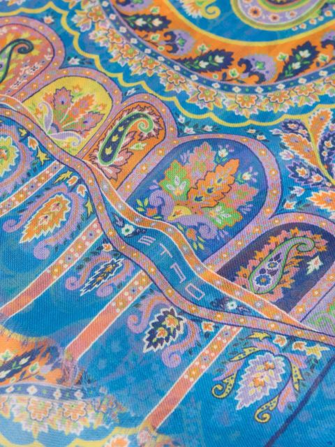 ETRO cashmere scarf - Blue - zdjęcie produktu nr 2