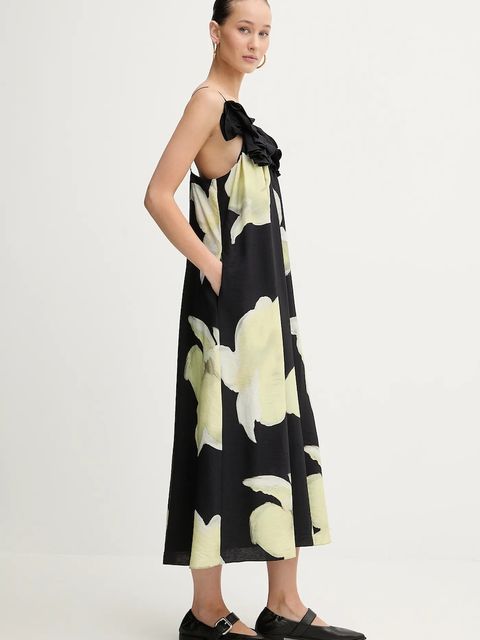 Stine Goya sukienka kolor czarny midi prosta SG-PS26-D207-2450 - zdjęcie produktu nr 2