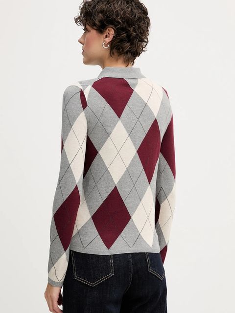 Tommy Hilfiger sweter bawełniany damski kolor szary lekki WW0WW48393