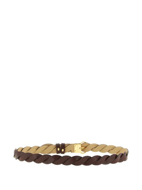 FENDI FF reversible braided loop belt - Brown - zdjęcie produktu nr 2