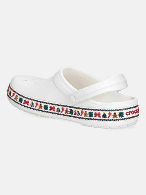 Crocs klapki Crocband Holiday Clog kolor biały 211921