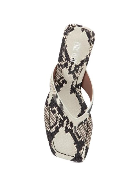 Paris Texas Portofino snakeskin-effect sandals - Neutrals