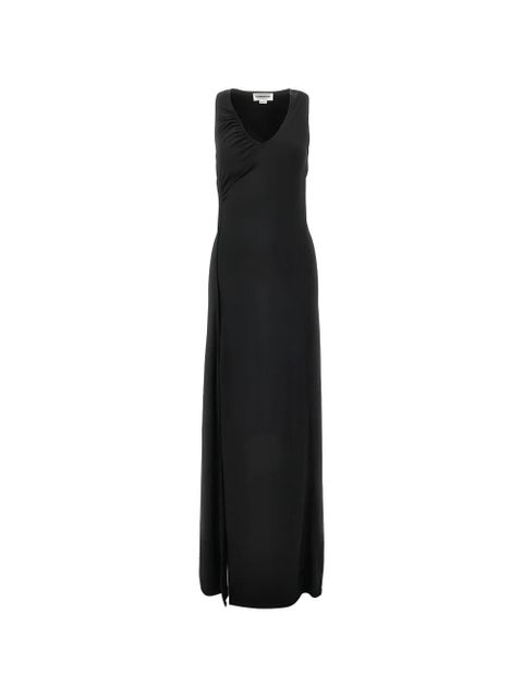 Victoria Beckham ruched V-neck dress - Black - zdjęcie produktu nr 1