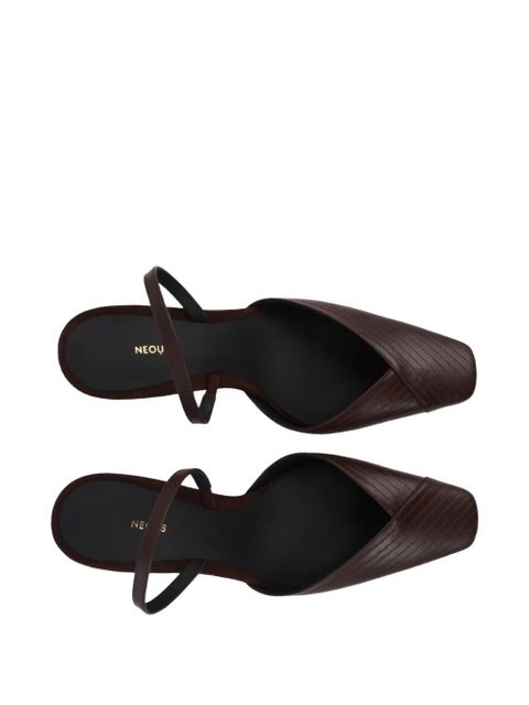 NEOUS slingback heeled pumps - Brown
