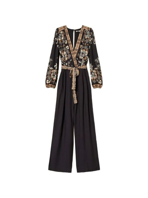 TWINSET printed tie jumpsuit - Black - zdjęcie produktu nr 1