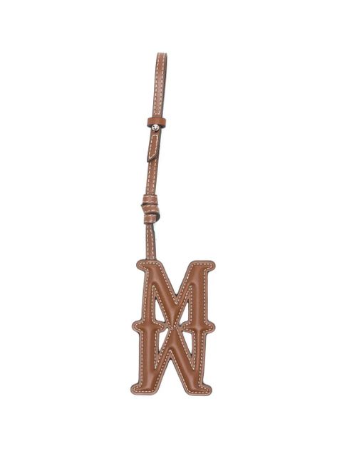 Max Mara leather bag charm - Brown - zdjęcie produktu nr 1