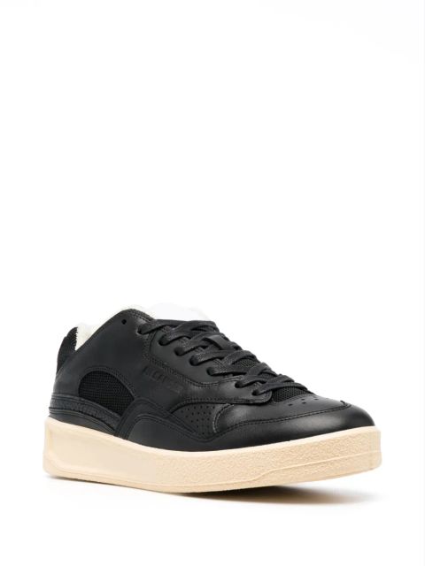 Jil Sander Basket low-top leather sneakers - Black