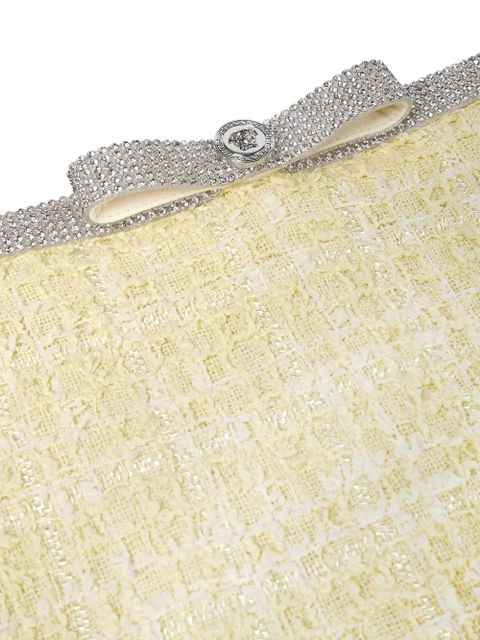 Versace crystal-embellished tweed mini skirt - Neutrals