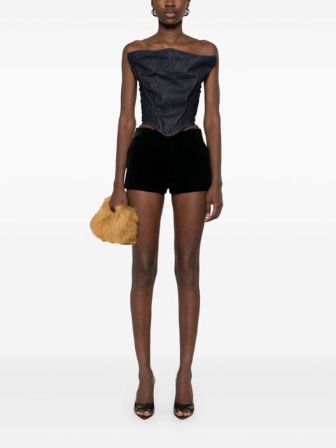 Magda Butrym draped strapless corset top - Blue - zdjęcie produktu nr 2