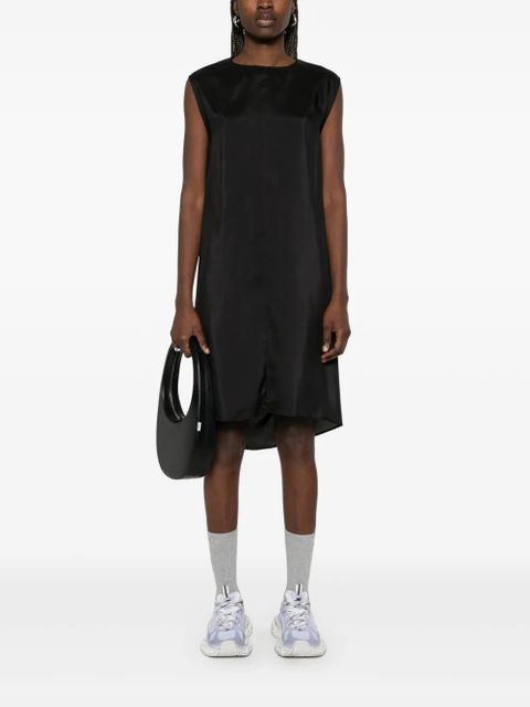 MM6 Maison Margiela silk midi dress - Black - zdjęcie produktu nr 2