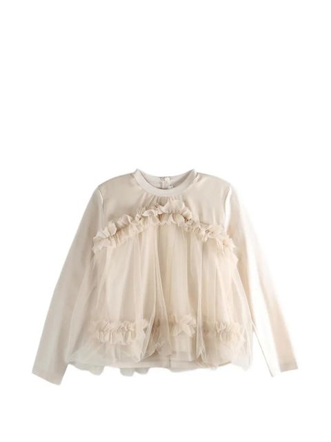 Comme Des Garçons ruffled top - Neutrals - zdjęcie produktu nr 1