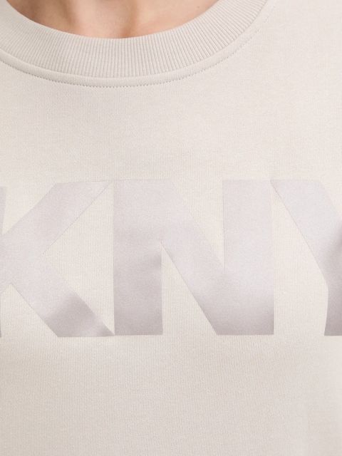 Dkny bluza damska kolor beżowy z nadrukiem DP6T1561