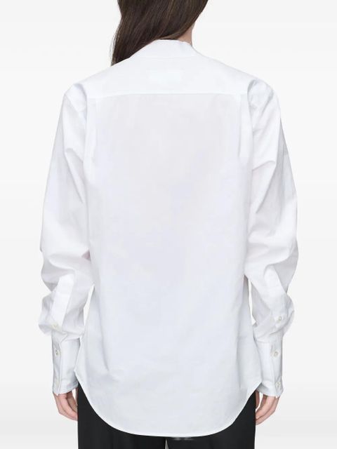 Maison Margiela V-neck cotton shirt - White