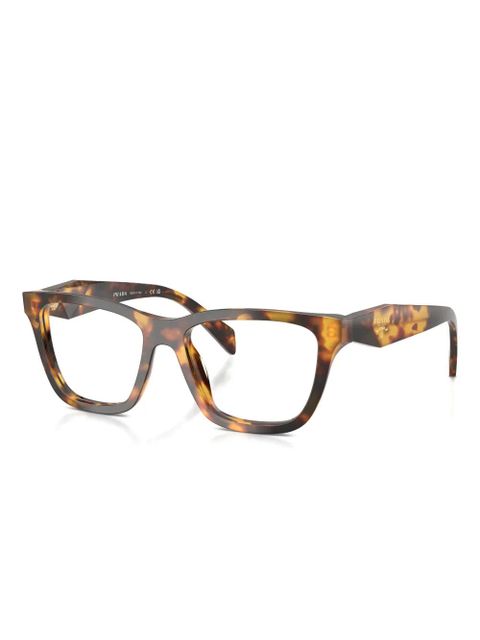 Prada Eyewear square-frame glasses - Brown - zdjęcie produktu nr 2