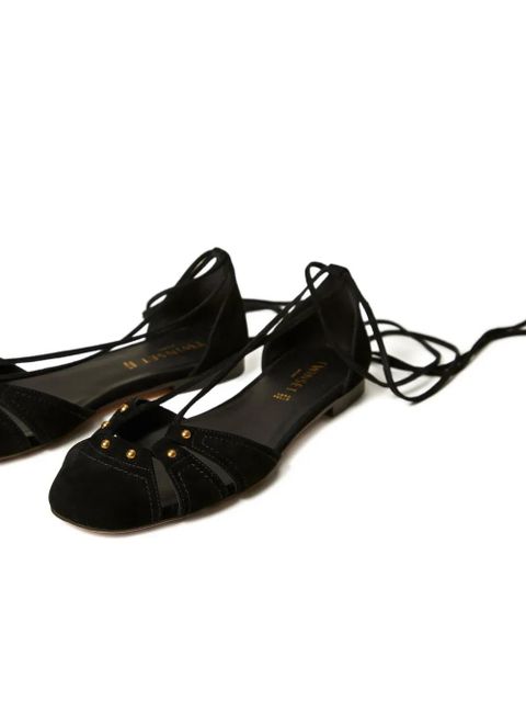 TWINSET leather mules - Black