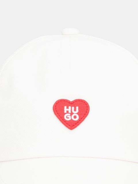 HUGO czapka z daszkiem bawełniana Cara-Valentine - zdjęcie produktu nr 1