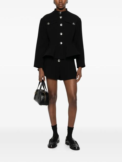 SANDRO peplum-hem jacket - Black - zdjęcie produktu nr 2