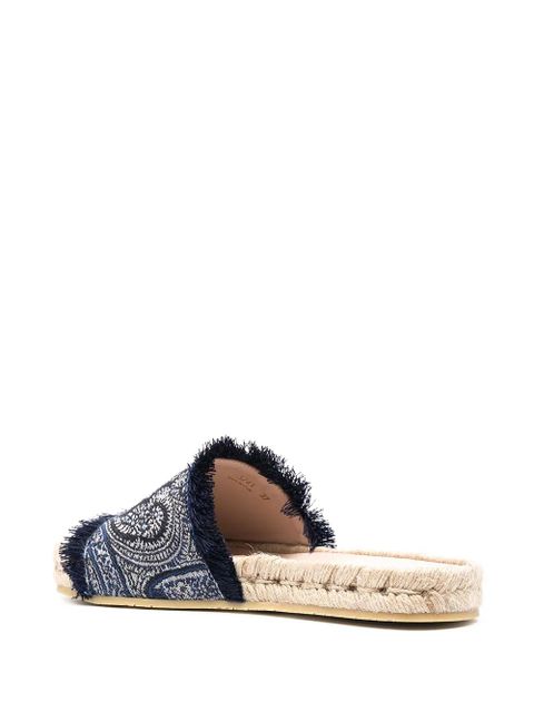 ETRO paisley open-toe sandals - Blue