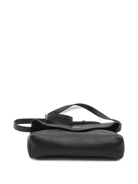 Saint Laurent Cassandre metal envelope messenger bag - Black