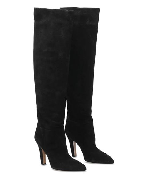 Paris Texas 100mm Elsa pointed-toe over-the-knee boots - Black