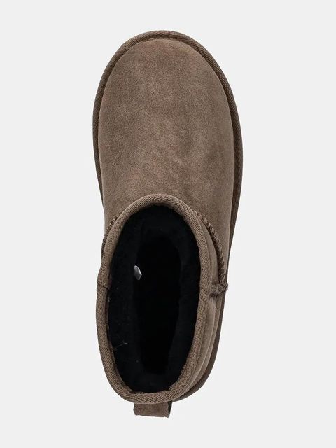 Emu Australia śniegowce zamszowe Stinger Micro Flatform kolor brązowy W13082.CORI