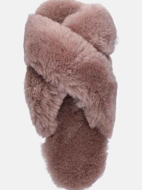 Answear.LAB kapcie wełniane kolor różowy