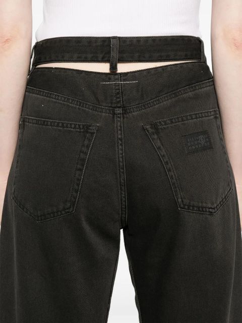 MM6 Maison Margiela paint-splatter effect jeans - Black