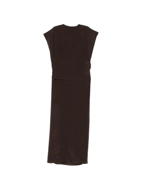 Alysi V-neck midi dress - Brown - zdjęcie produktu nr 2
