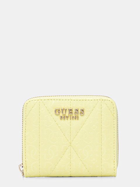 Guess portfel ALDINA damski kolor żółty SWGG96 63137 - zdjęcie produktu nr 1