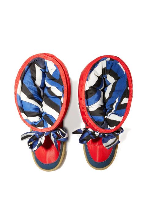 PUCCI Iride ribbon-bow snow boots - Red