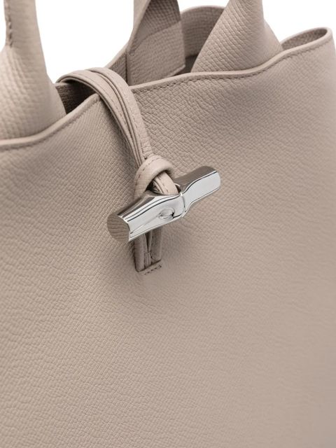 Longchamp large Le Roseau tote bag - Grey