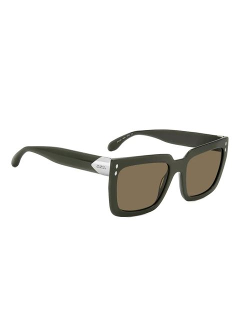 Isabel Marant Eyewear square-frame sunglasses - Green - zdjęcie produktu nr 2