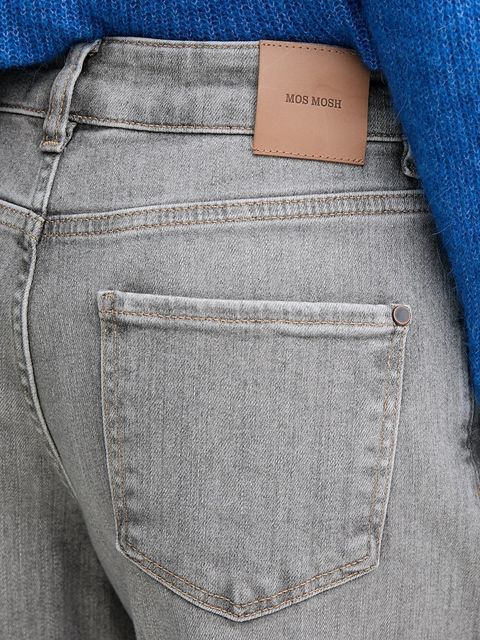 Mos Mosh jeansy DARA damskie kolor szary 167930