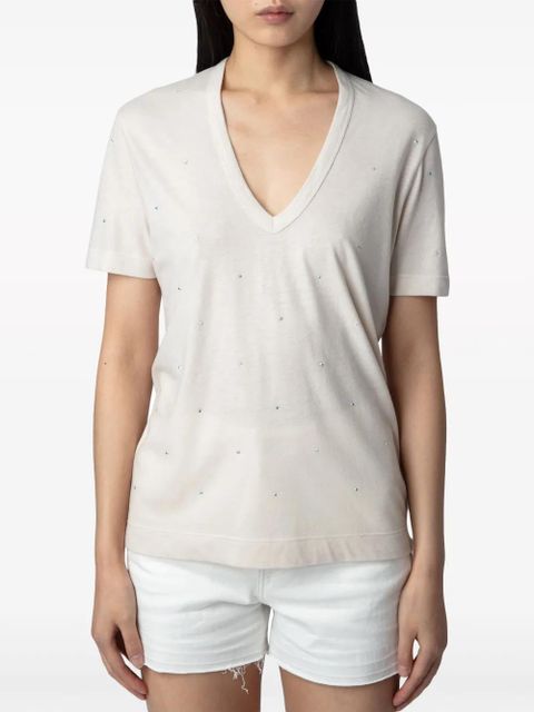 Zadig&Voltaire Wassa short-sleeve T-shirt - Neutrals