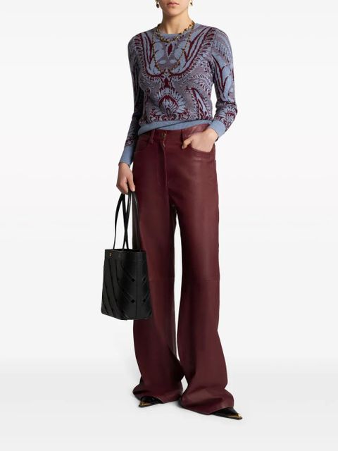 ETRO floral jacquard-knit wool jacket - Blue - zdjęcie produktu nr 2